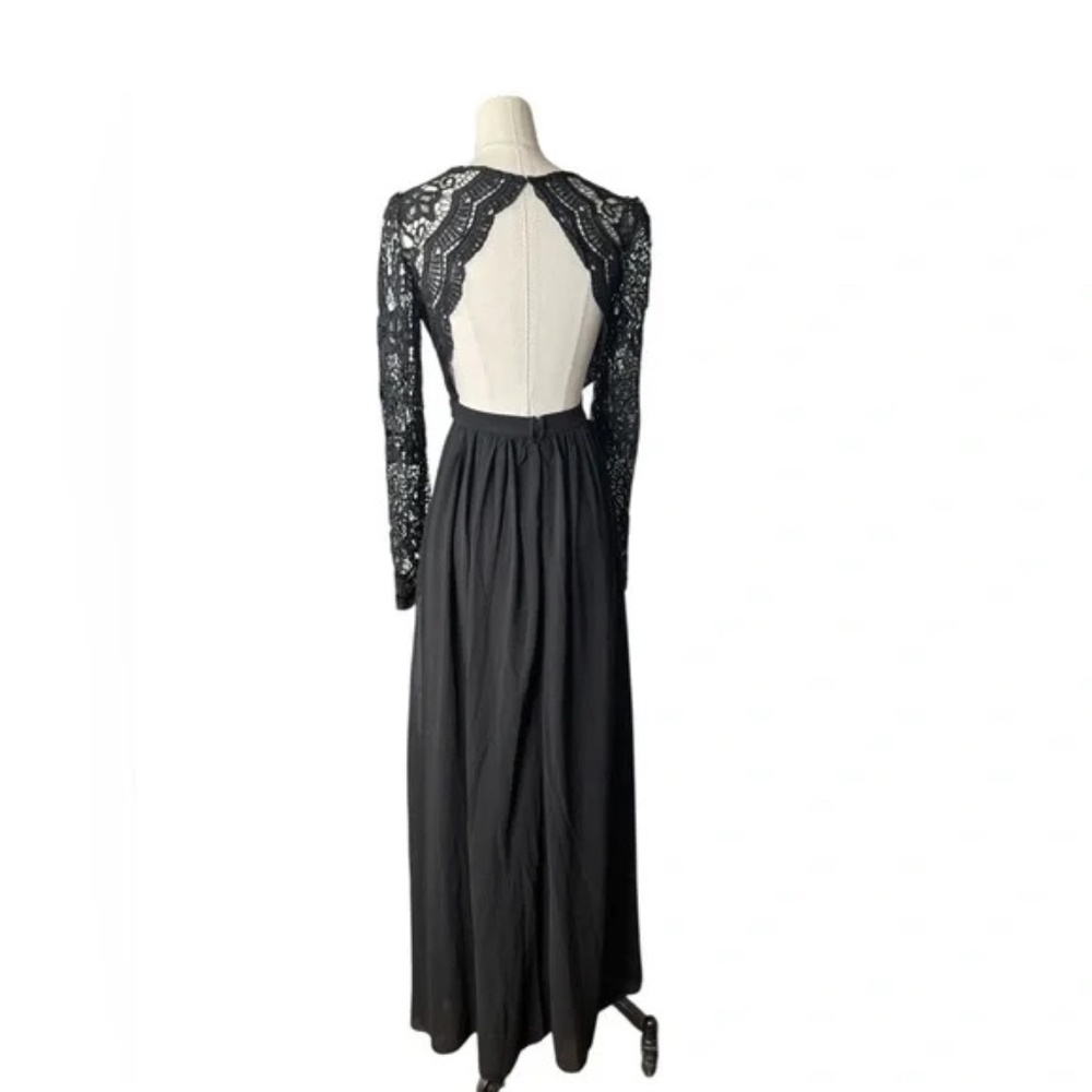 LULULS - Awaken My Love Black Long Sleeve Lace Maxi Dress - Picture 7 of 10
